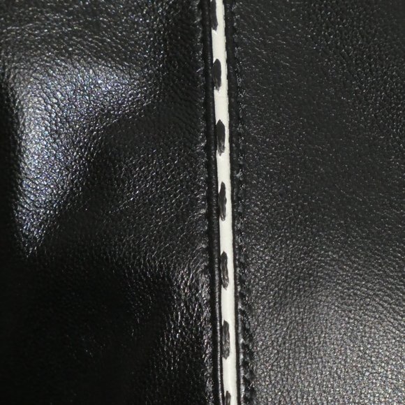 Piel & MODA Black Leather  Blazer / Jacket SIZE 40 - Picture 11 of 16